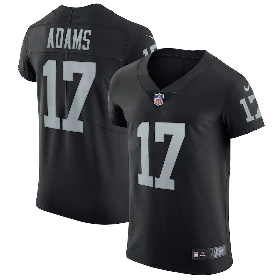Men Las Vegas Raiders #17 Davante Adams Nike Black Vapor Elite NFL Jersey